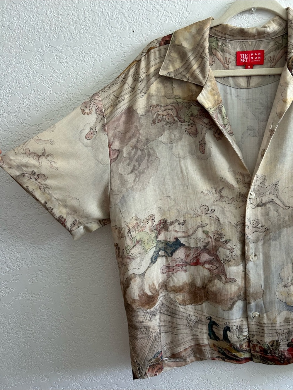 PacSun x THE MET Art Museum Deliverance Muriel Art Button Up Short Sleeve Shirt - Picture 2 of 7